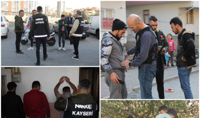 Kayseri’de Narkotik Suçlardan Aranan 9 Kişi Yakalandı