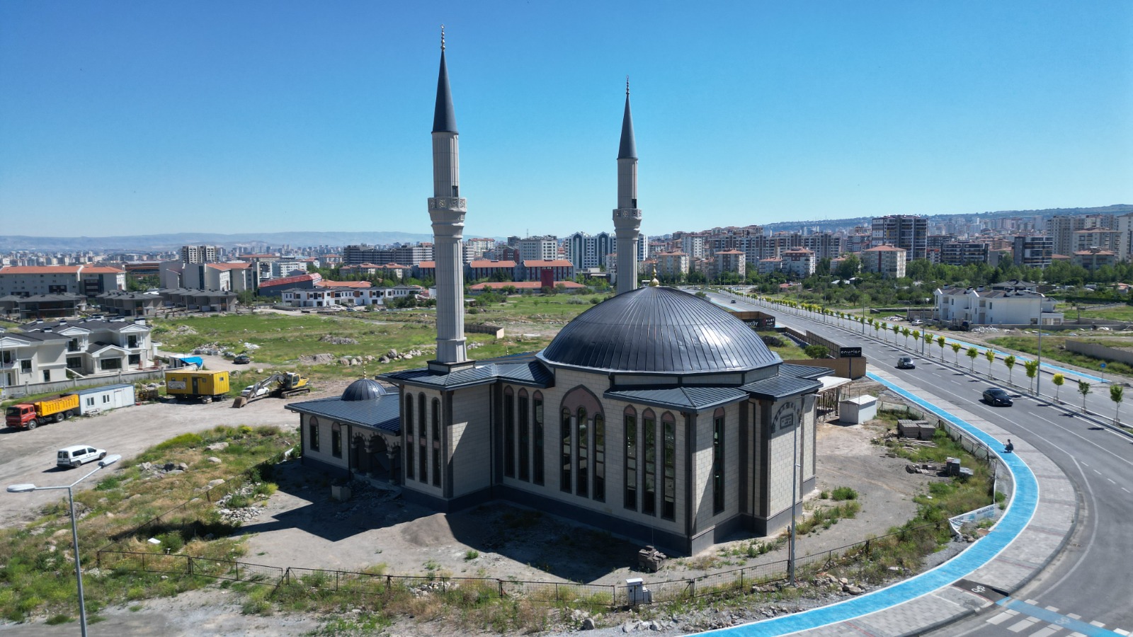 Melikgazi’de Yeni Bir Cami: Ali Erkara Camii Yapım Aşamasında