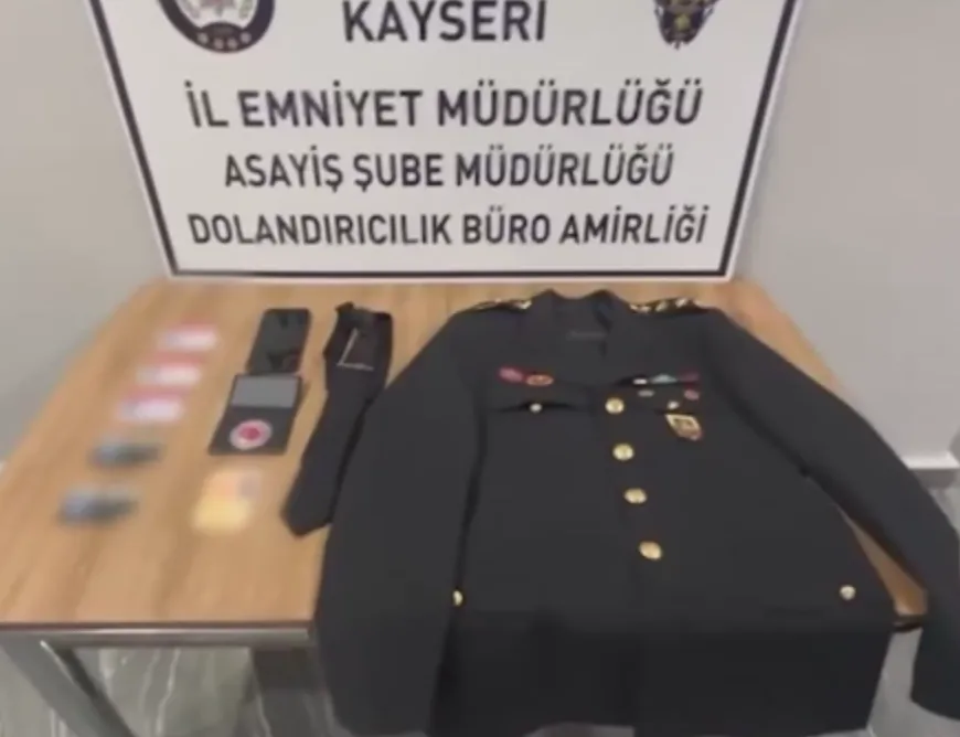 Kayseri’de “bakanlık personeliyim” diyen zanlı tutuklandı