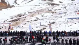 Erciyes Kayak Merkezi, Dünya Kar Motosikleti Şampiyonası’na Ev Sahipliği Yaptı